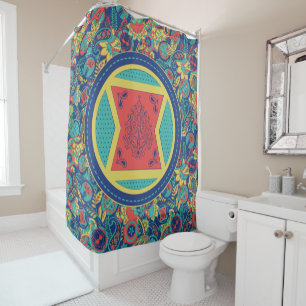 Avengers Colourful Paisley Black Widow Logo