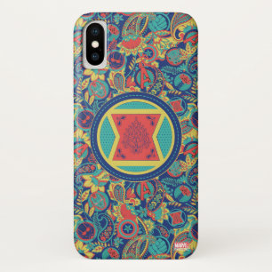 Avengers   Colourful Paisley Black Widow Logo Case-Mate iPhone Case