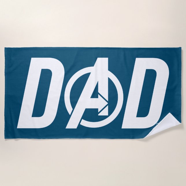 Avengers Dad Beach Towel (Front)