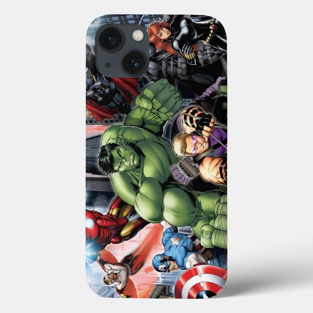 Avengers Defending City Case-Mate iPhone Case (Back)