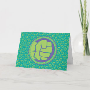 Avengers Dotted Hulk Logo Card