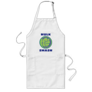 Avengers   Dotted Hulk Logo Long Apron