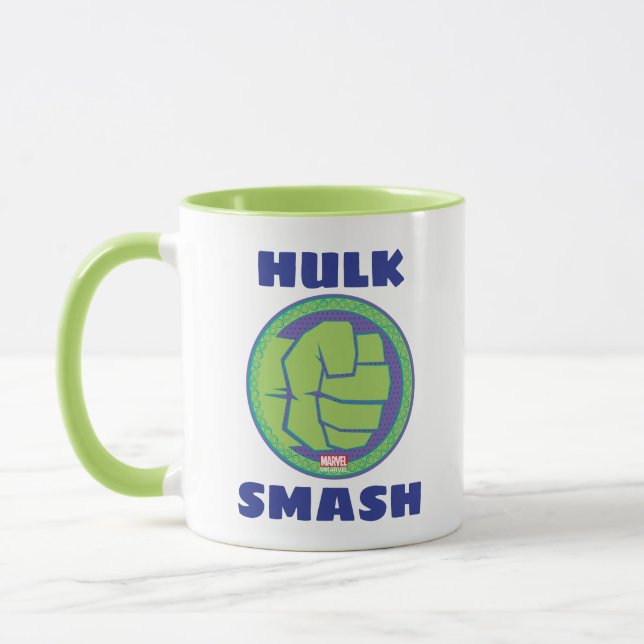 Avengers | Dotted Hulk Logo Mug (Left)