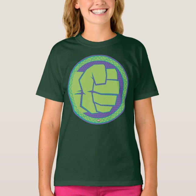 Avengers | Dotted Hulk Logo T-Shirt (Front)