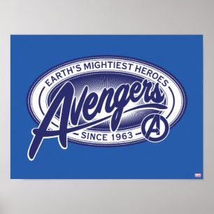 Avengers Earth's Mightiest Heroes Avengers Badge Poster