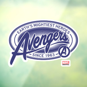 Avengers   Earth's Mightiest Heroes Avengers Badge Window Cling