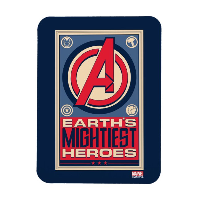 Avengers - Earth's Mightiest Heroes Magnet (Vertical)