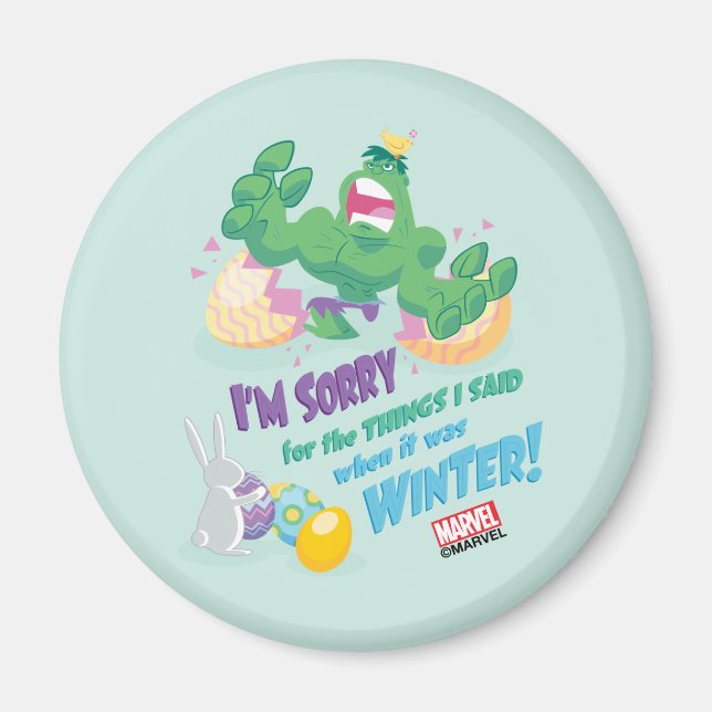 Avengers Easter | Hulk - Sorry Magnet (Front)