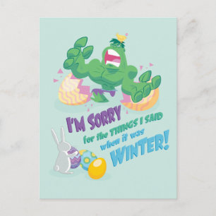 Avengers Easter   Hulk - Sorry Postcard