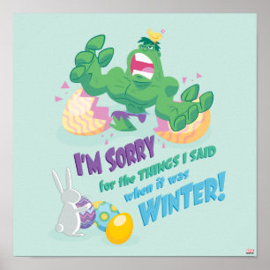 Avengers Easter   Hulk - Sorry Poster
