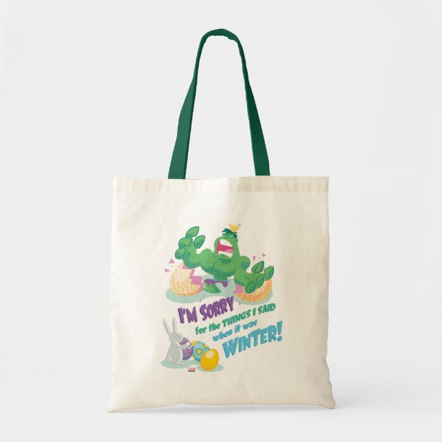 Avengers Easter | Hulk - Sorry Tote Bag (Front)
