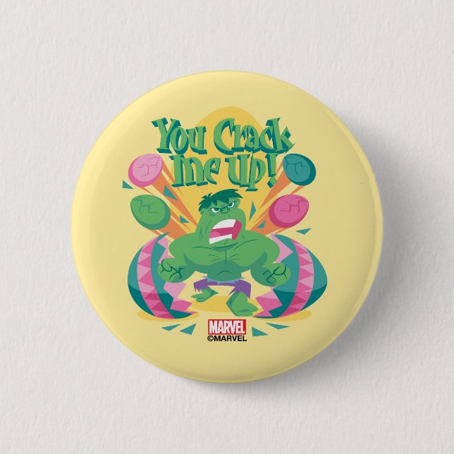 Avengers Easter | Hulk - You Crack Me Up 2 Inch Round Button (Front)