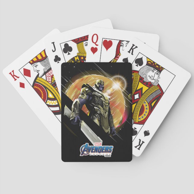 Avengers: Endgame | Thanos Planetary Graphic Playing Cards (Back)