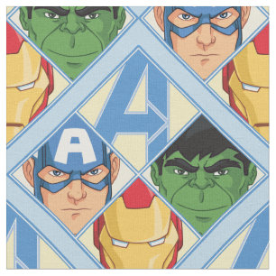 Avengers Face Badge Fabric