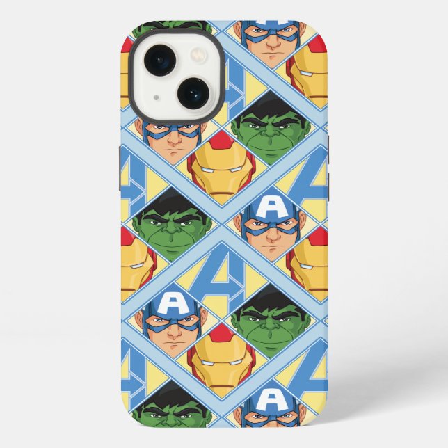 Avengers Face Badge iPhone Case (Back)