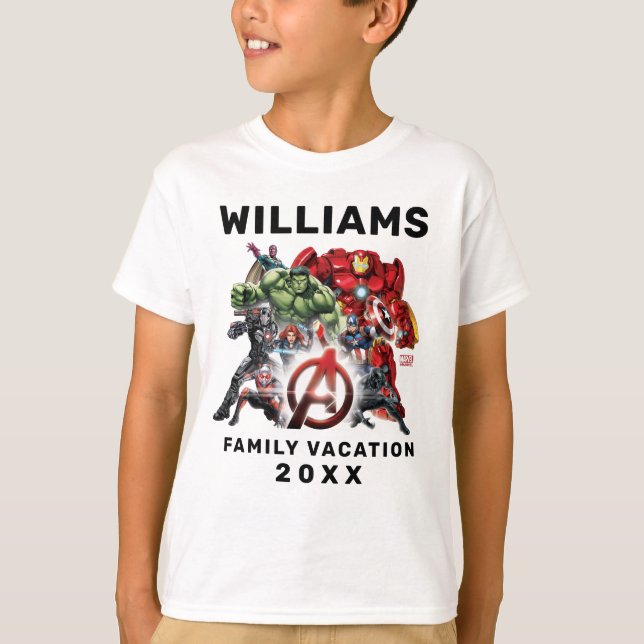 Avengers Family Vacation T-Shirt (Front)