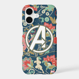 Avengers Floral Paisley Avengers Logo