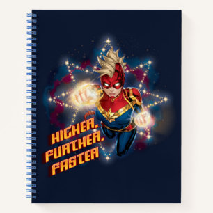 Avengers Glowing Stars Captain Marvel Graphic Notebook