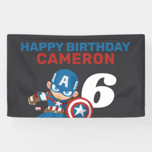 Avengers   Guri Hiru Captain America Birthday Banner