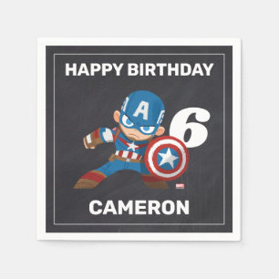 Avengers   Guri Hiru Captain America Birthday Napkin