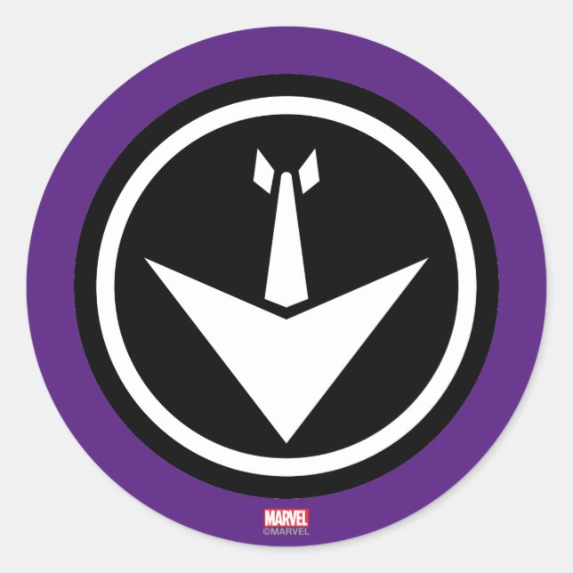 Avengers | Hawkeye Icon Classic Round Sticker (Front)