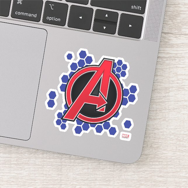 Avengers | High Tech Red Avengers Logo (Detail)
