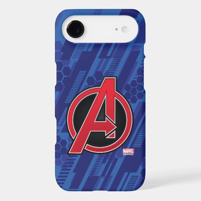 Avengers | High Tech Red Avengers Logo Pattern Case-Mate Samsung Galaxy Case (Back)