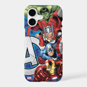 Avengers High Tech Stacked Group & Logo