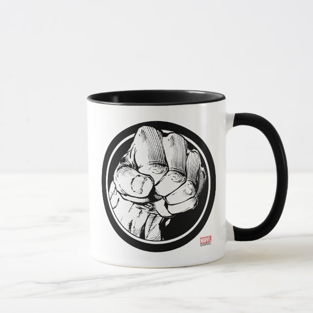 Avengers Hulk Fist Logo Mug (Right)