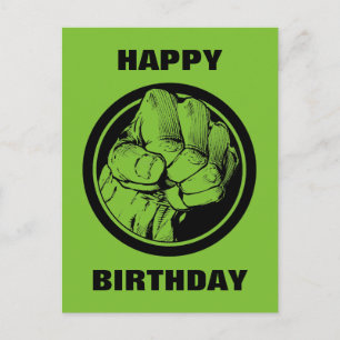 Avengers Hulk Fist Logo Postcard