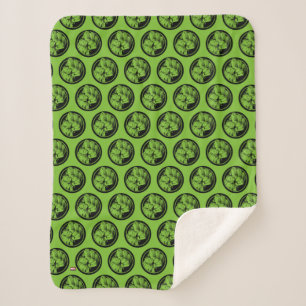 Avengers Hulk Fist Logo Sherpa Blanket