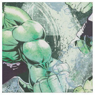 Avengers Hulk Watercolor Graphic Fabric