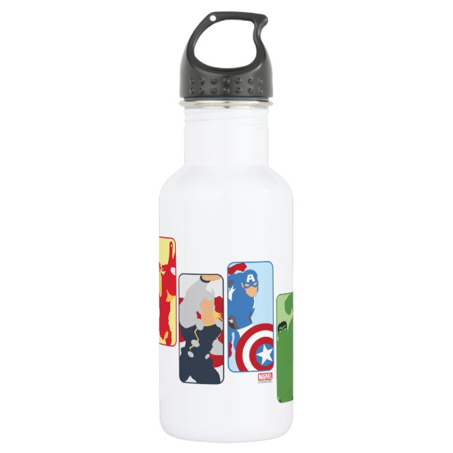 Avengers Iconic Graphic 532 Ml Water Bottle (Front)