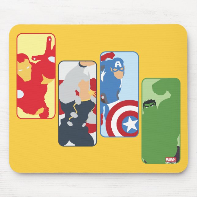 Avengers Iconic Graphic Mouse Pad (Front)