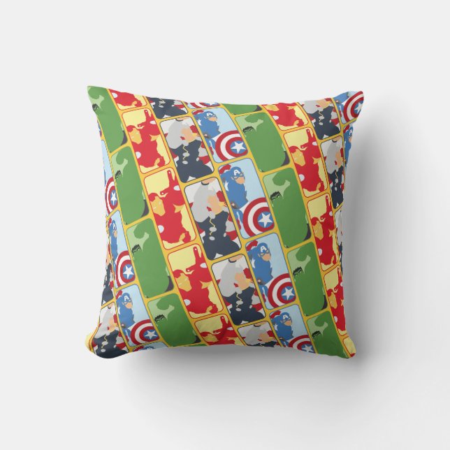 Avengers Iconic Graphic Throw Pillow (Front)