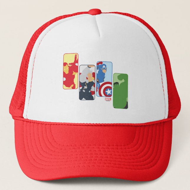 Avengers Iconic Graphic Trucker Hat (Front)
