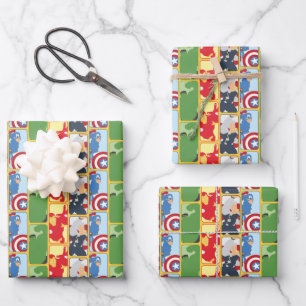 Avengers Iconic Graphic Wrapping Paper Sheet