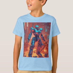 Avengers in a dense urban environment t-shirt kid