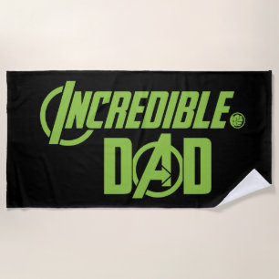Avengers   Incredible Dad Beach Towel