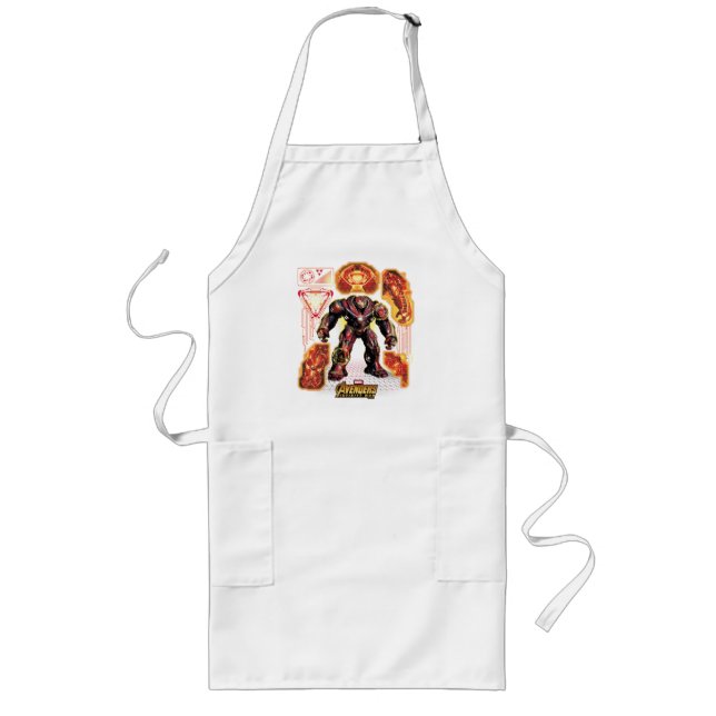 Avengers: Infinity War | Hulkbuster Diagram Long Apron (Front)
