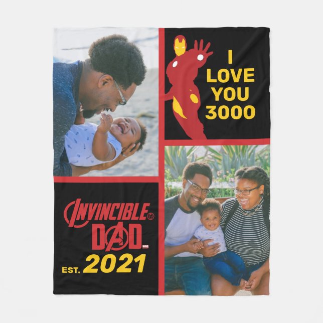 Avengers | Invincible Dad Fleece Blanket (Front)