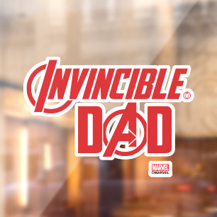 Avengers Invincible Dad Window Cling
