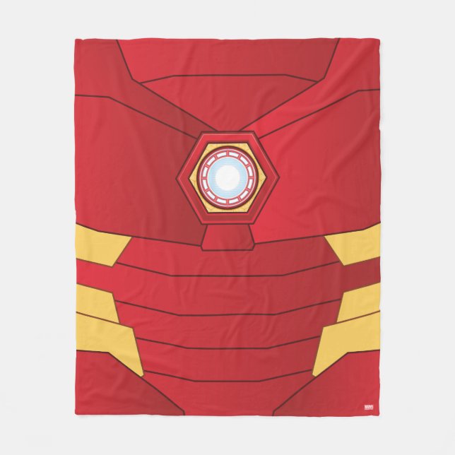 Avengers | Iron Man Glowing ARC Reactor Fleece Blanket (Front)