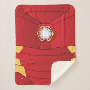 Avengers Iron Man Glowing ARC Reactor Sherpa Blanket