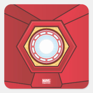 Avengers   Iron Man Glowing ARC Reactor Square Sticker