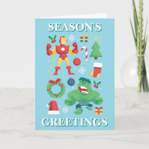 Avengers   Iron Man & Hulk Holiday Graphic Card