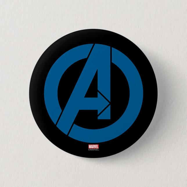 Avengers Logo 2 Inch Round Button (Front)