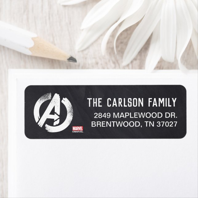 Avengers Logo | Chalkboard Birthday (Insitu)