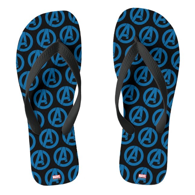 Avengers Logo Flip Flops (Footbed)