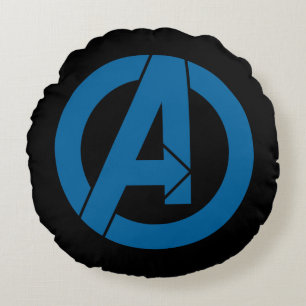 Avengers Logo Round Pillow